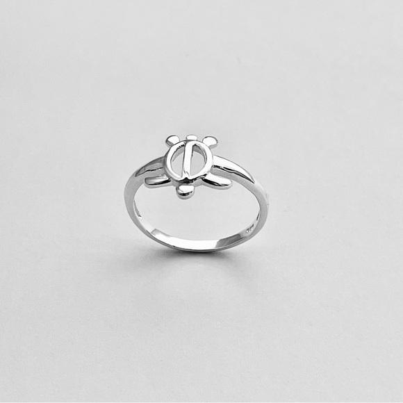 Sterling Silver High Polish Open Turtle Ring, Silver Rings, Ocean Animal Ring - Picture 3 of 13